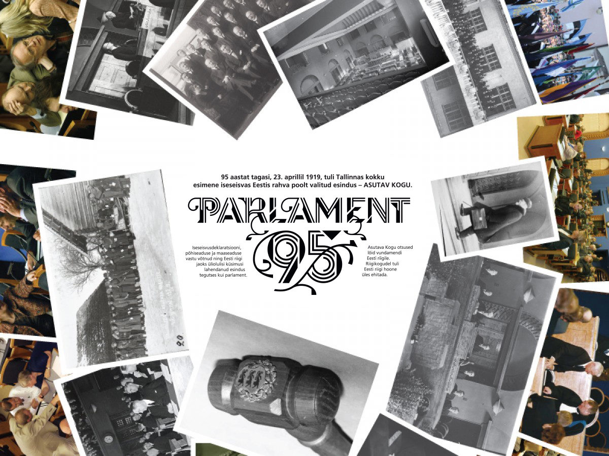 The aim for Estonian Parliament touring exhibition "Parliament 95" was designed to stand out in a commercial environment full of visual noise.