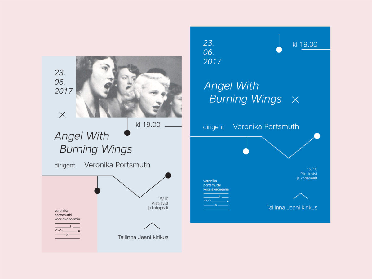 This project involved a new visual identity for Viktoria Portsmuth's Choir Academy.